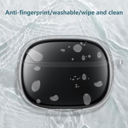 Transparent Protective Case For Xiaomi Flip Buds Pro BT Headset TPU Skin For MI FlipBuds Pro Headset Cover Shell TPU Hook