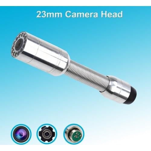Factory Direct Supply 23mm Camera Head for Sewer Pipe Inspection Camera System With 12Pcs Adjusting LED Lights