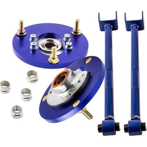 Rear Lower Camber Control Arms + Front Camber Plate For BMW 3 Series E46 316 318 320 323 325 330 M3 1998-2005