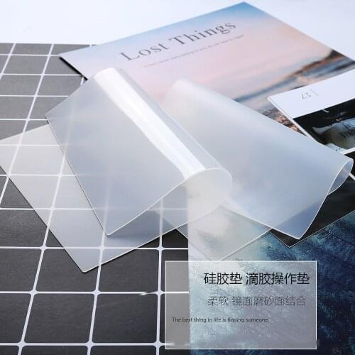 High Quality Silicone Pad Clear Mat Resin Pad Craft Tool High Temperature Resistance Sticky Plate Jewelry Making Tool