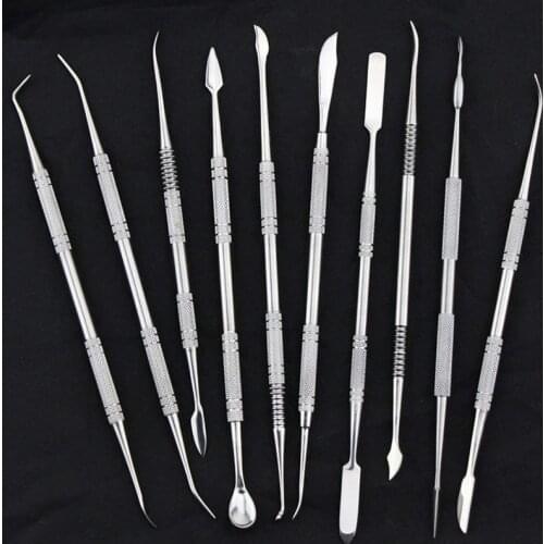 10pcs Stainless steel clay sculpture knife Sculpture tools for modeling ceramic crafts