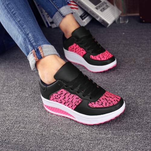 Women Fashion Fitness Shake Shoes Casual Platform Shoes Jogging Walking Sneakers
