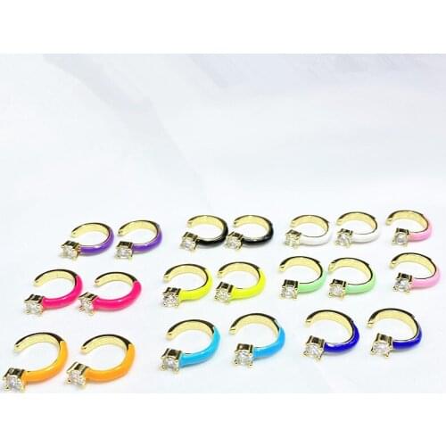 10pairs/lot Mixed Colors Clip Ear Cuff Trendy Fashion Women Jewelry Wholesale