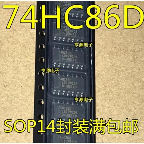 10PCS 74HC86D 74HC86 SOP-14 3.9MM