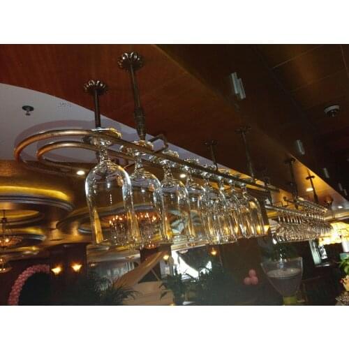 100*25CM Fashion Bar Red Wine Goblet Glass Hanger Holder Hanging Rack Shelf bar goblet holders Wine Goblet Glass Hanger Holder