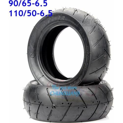 11 Inch Mini Bike Tires 110/50/6.5 or 90/65/6.5 Front Rear Tire Tubeless Tyres for 47cc 49cc Mini Dirt Bike Scooter Mini Moto