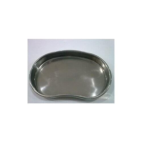 2pcs medium size 20*13*2.5cm 304 curved plate stainless steel kidney dish stainless steel pallet medical pallet thickening Large