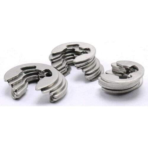 304E type stainless steel circlip type E circlip ring buckle M8