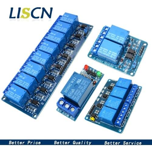 5V 12V 1 2 4 8 channel relay module with optocoupler. Relay Output 1 2 4 8 way relay module for arduino In stock