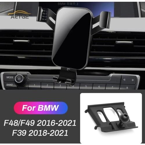 Car Mobile Phone Holder For BMW X1 F48 F49 2016-2021 X2 F39 2018-2021 Gravity Stand Air Vent Mount Special Navigation Bracket