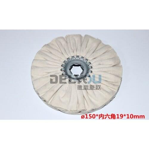 Woodworking machine parts edge polishing cloth 150* inner six angle 19*10mm wheel