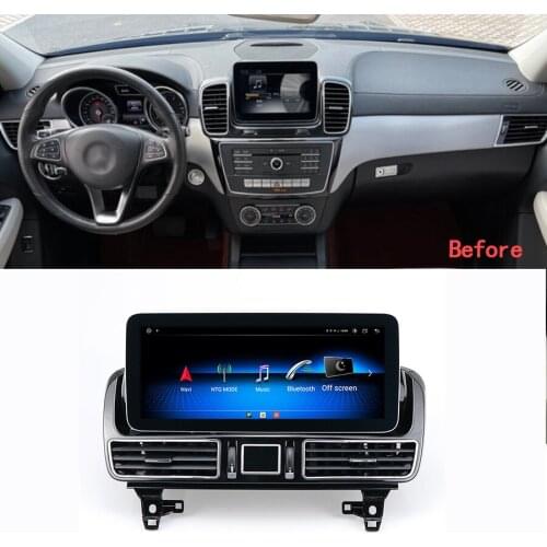 For Mercedes Benz GLE 292 W166 NTG 360 Birdview Navi Car Radio Stereo Audio Navigation GPS CarPlay Android 12.3" Screen model