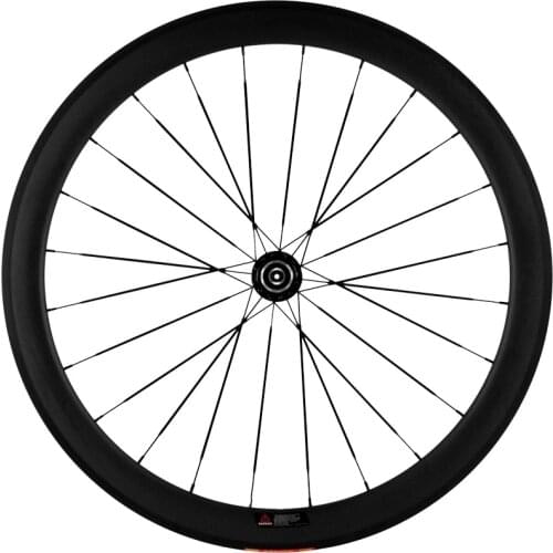 Carbon Fiber Road Bicycle Wheels V-brake 8 9 10 11 Speeds Open Tubular Tire Groove 24 38 50 88mm Rim Front 20H Rear 24H Wheelset