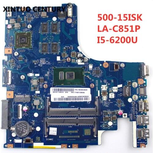For Lenovo 500-15ISK laptop motherboard 500-15ISK I5-6200U R7 M360 2GB AIWZ2 ZIWZ3 LA-C851P tested good free shipping