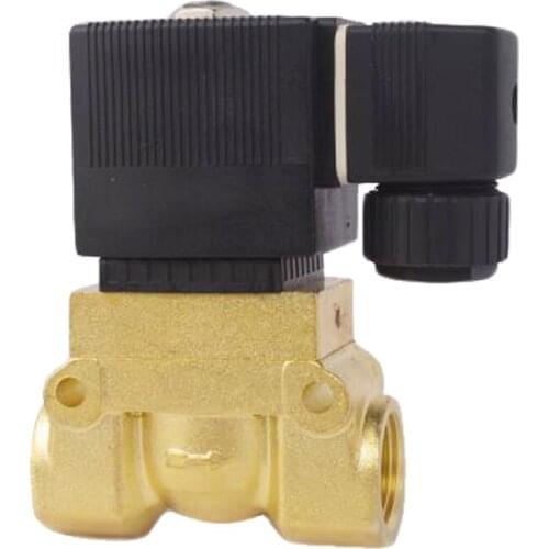 Normal Closed High Pressure 50 Bar Electric Solenoid Valve 1/2 AC220V Orifice 12mm 5404-04 KX5231015 Pilot Brass Valve