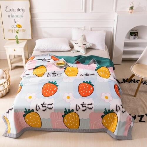 Kuup New Cartoon Summer Cool Latex Quilt Luxurious Modern Air Condition Latex Filling Blanket Kids Adult Comfortable Comforter