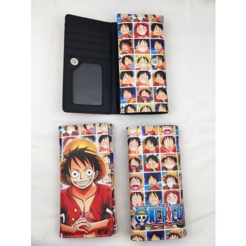 New Creative Commemorate One Piece Wallet Anime Monkey D Luffy Cartoon Purse BROOK Leather Pu Wallet Unisex Fashion Handbag
