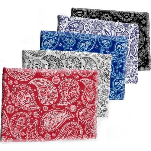 New Paisley Design Pattern Printed Bullet Textured Liverpool Patchwork Tissue Kids home textile 50*145cm