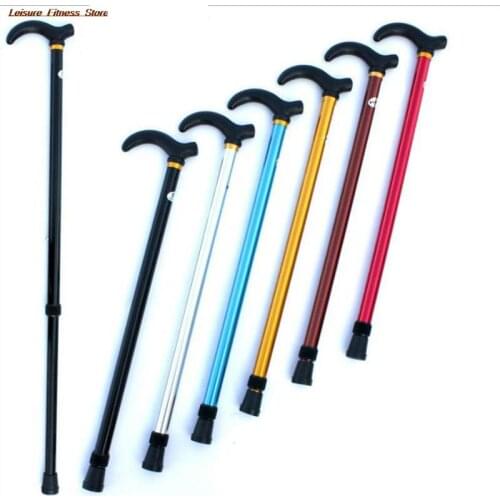 Adjustable Walking Stick Cane 2 Section Stable Anti-Skid Anti Shock Cane Crutch For Old Man Hiking Trekking Poles Cane