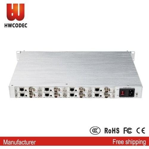 HWCODEC H5318 H.265 8 Channel SDI Video Encoder for Hotel IPTV Encoder and Live Streaming Support RTMP RTSP SRT RTMPS P2P SDK