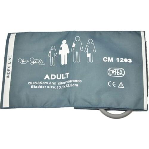 CM Nylon reusable single tube NIBP cuff for adult 25-35cm