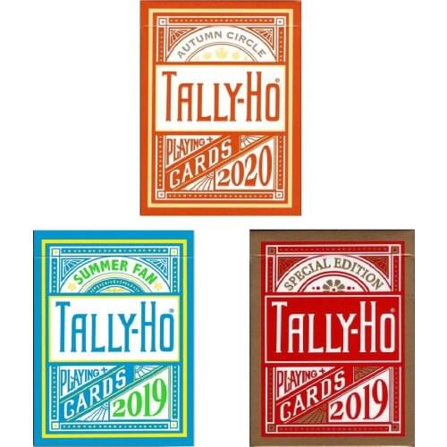 Tally-Ho Autumn Circle Back Playing Cards USPCC Bicycle Summer Fan Back Deck Poker Size Magic Card Games Magic Tricks Props