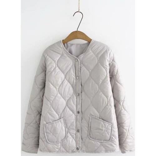 Plus size plaid solid black pink women soft pockets parka coat 2020 new winter casual ladies Single Breasted jackets female tops