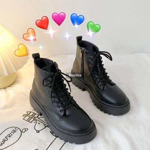 Womens Boots Winter Soft Leather Shoes Black Botas Wedges Female Lace Up Platforms Women Boots White Botas Mujer