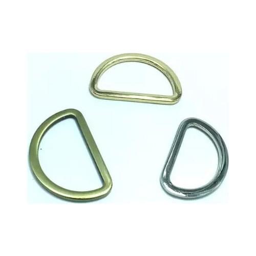 1 1/2 inch Flat Cast D Rings,Silver Finish 38mm inner Dia Metal Rings 100pcs/lot