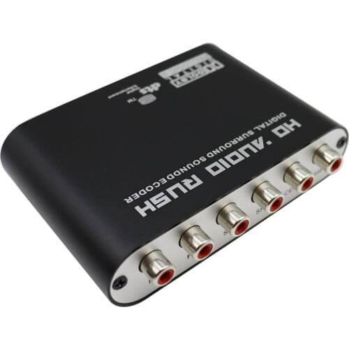 5.1CH audio decoder HD Audio Rush SPDIF Coaxial to RCA DTS AC3 Optical digital Amplifier Analog Converte amplifier
