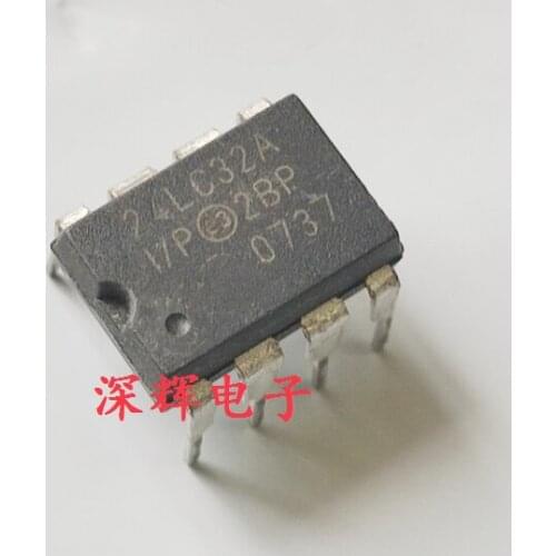 5pcs 24LC32A-I/P DIP-8 24LC32-I/P DIP8 24LC32 DIP 24LC32A PIC24LC32A-I/P HT24LC32