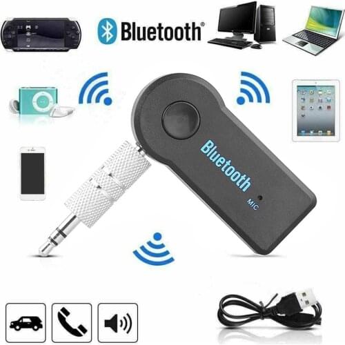 2 in 1 Wireless Bluetooth 5.0 Receiver Transmitter Adapter 3.5mm Jack For Car Music Audio Aux Headphone Reciever Handsfree