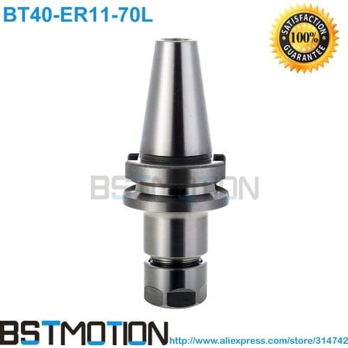 BT40 ER11 70mm Spring ER Collet Chuck CNC Milling BR11 70mm Toolholder Clamping End Mills Work