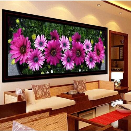 CraftArtGo 5D DIY Diamond Embroidery flower Full Square Round Rhinestone Mosaic Painting Cross Stitch Flowers Diamond Kit