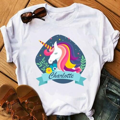 Tshirt animal unicorn print graphic t shirts women tees goth tops t shirt womens clothing grunge aesthetic clothes streetwear