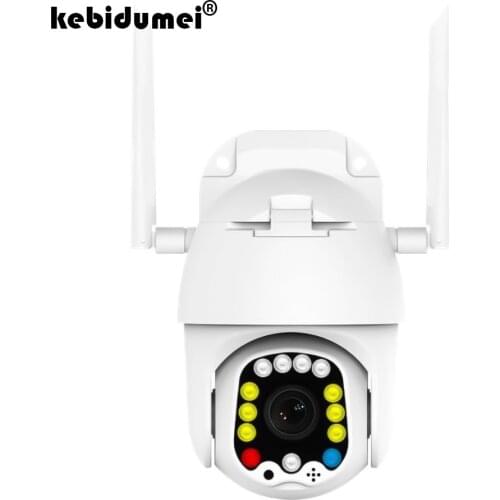 Kebidumei WIFI Surveilance Camera Outdoor PTZ IP Camera H.265X 1080p Speed Dome CCTV 13Leds IR Cameras WIFI Exterior 2MP Camera