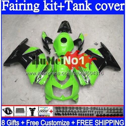 Kit For KAWASAKI EX250 ZX250 R 2008 2009 2010 2011 2012 94MC.0 EX250R ZX EX 250 250R ZX250R 08 09 10 11 12 Fairing Green black