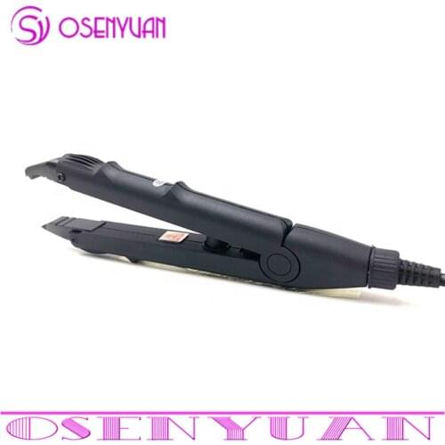 Loof Hot Hair Extension Connector Machine Salon Iron Tool Black Or Pink Color Fusion Style Tools Temperature Heat Keratin Curly