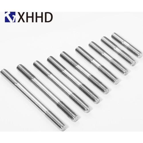 M6 M8 M10 M12 M14 M16 M18 M20 Metric Standard 304 Stainless Steel Stud Bolts Screw Rod Tooth Stick Double Head Stud Srod Bolt1PC