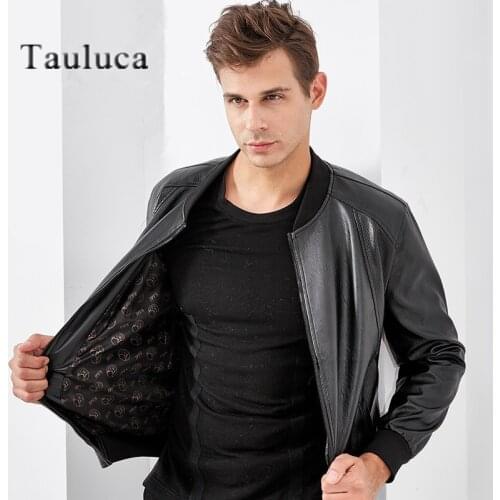 Mens PU Leather Jackets Coats Streetwear Bomber Long Sleeve Fashion Spring Autumn Motor Biker Jacket Oversized MaleBasic Clothes