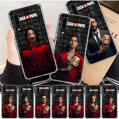 La Casa de papel Spanish TV Series Soft Cover Phone Case For Huawei P30 P20 P10 P40 Mate 30 20 10 Pro Lite P Smart Z Plus + Shel