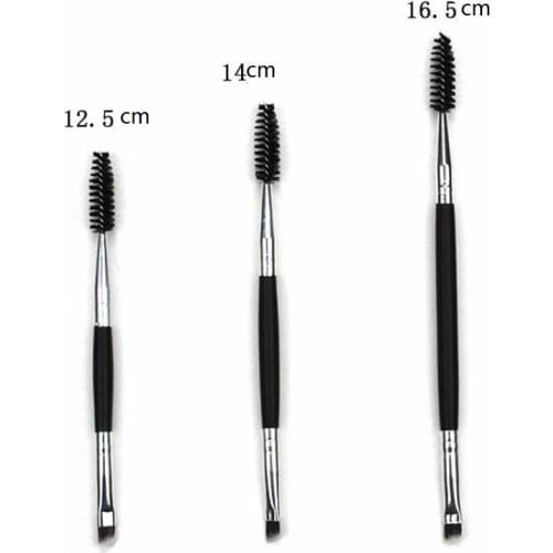 Nylon hair eyes makeup brushes eye blending eyebrow brushes double mascara wands eye smudge brush