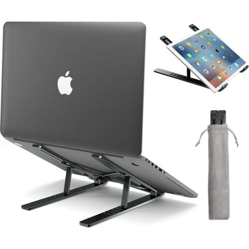 Laptop Stand For MacBook Pro Air Notebook Foldable Aluminium Alloy Laptop Holder Bracket Laptop Holder Office Universal 11-17