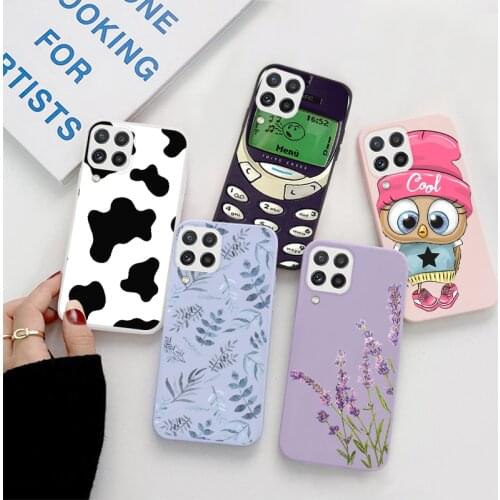 For Samsung Galaxy A22 4G A 22 Case Christmas Elk Phone Coque For Samsung GalaxyA22 Shockproof New Year Silicone Fundas Bumper