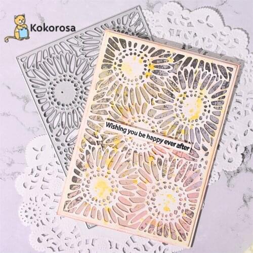 Kokorosa Sunflower Flower Cutting Dies Metal Dies Scrapbooking Album Card Making Embossing Stencil Diecuts New 2021