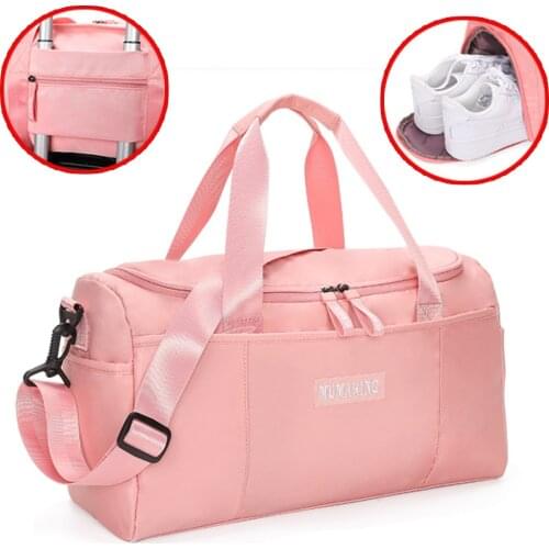 Outdoor Luggage Waterproof Nylon Sport Gym Bags Men And Women Training Fitness Traveling Yoga Mat Shoes Handbags X158A