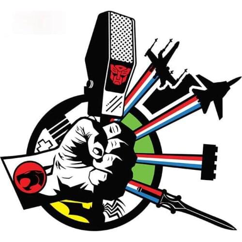 Personality Transformers Fist Fighter Motorcycle Trunk Decals Bumper Window Car Stickers Vinyl Car Sticker Apply To Car Window