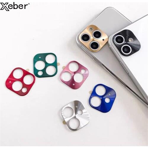 For iPhone 11 Pro Max Titanium Alloy Camera Lens Protective Cover For iPhone 11 Rear Lens Ring Camera Lens Screen Protector Film