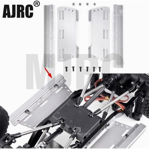1pair Metal Side Pedal For RC Crawler Car CFX MST "242MM/252MM/267MM Wheelbase chassis" JIMNY Stainless steel side skirt guard