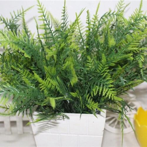 35 Leaves Artificial Emulation Asparagus Fern Bush Green Foliage Party Decor